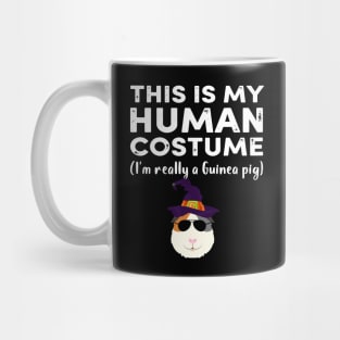 This My Human Costume I’m Really Guinea Pig Halloween (11) Mug